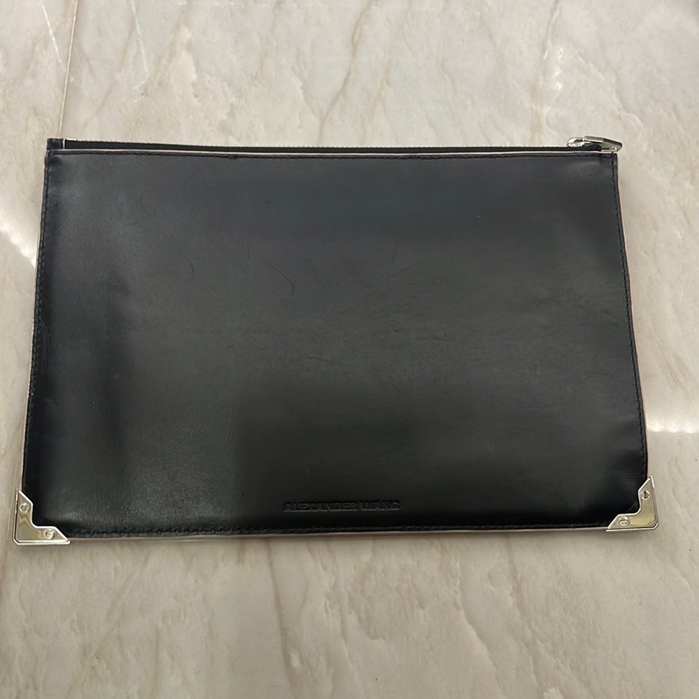 Alexander Wang Prisma Clutch Black Leather